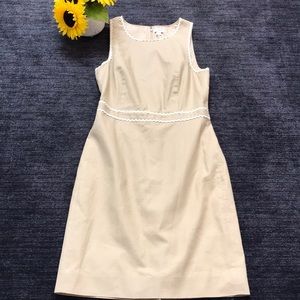 J.Crew Suiting dress with rickrack trim